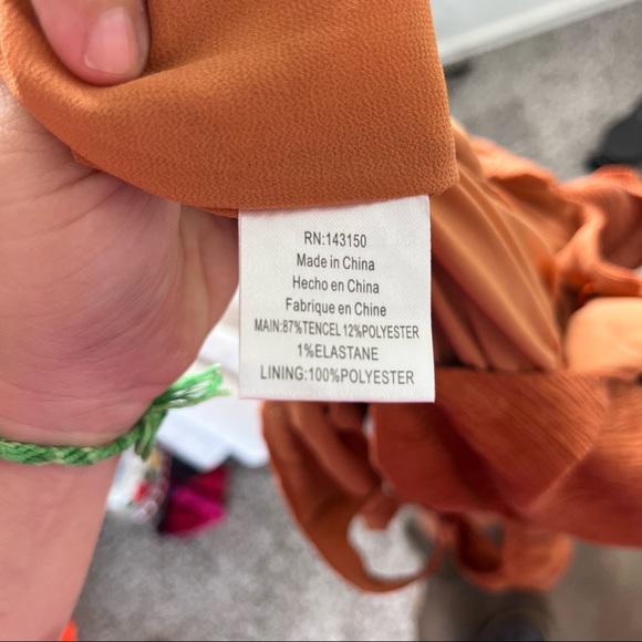 Anthropologie Chloe Oliver Uptown Maxi Saffron Cold Shoulder Dress - Picture 10 of 10